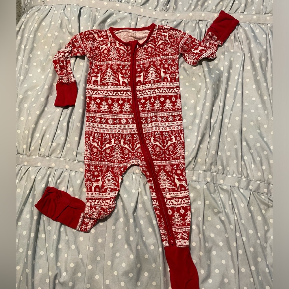 Little Sleepies Reindeer Cheer zippy
